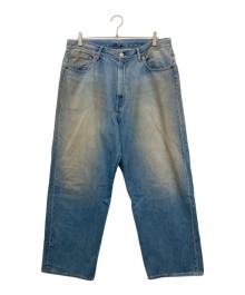 BEAMS（ビームス）の古着「Wide Denim Pants」｜ブルー