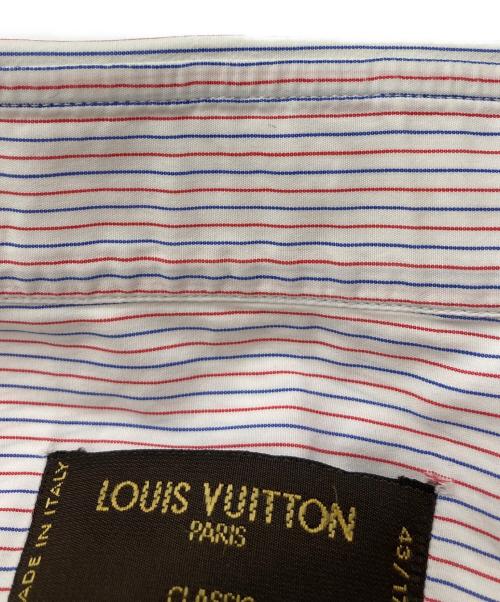 LOUIS VUITTON（ルイ ヴィトン）LOUIS VUITTON (ルイ ヴィトン) ストライプシャツ レッド×ブルー サイズ:SIZE 43の古着・服飾アイテム