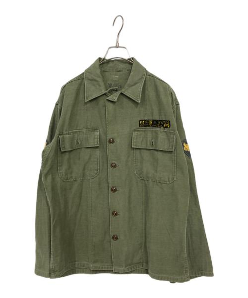 US ARMY（ユーエスアーミー）US ARMY (ユーエスアーミー) ユーティリティシャツ オリーブ サイズ:Sの古着・服飾アイテム