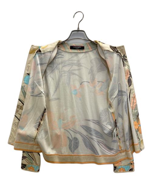 LEONARD FASHION（レオナールファッション）LEONARD FASHION (レオナールファッション) 総柄カーディガン マルチカラー サイズ:Mの古着・服飾アイテム