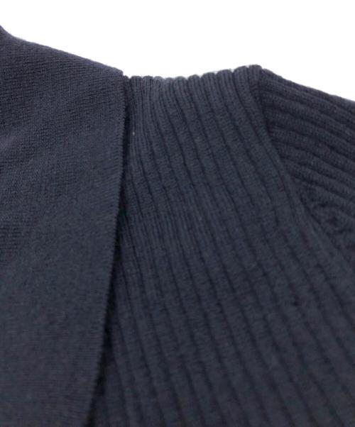 UNITED ARROWS（ユナイテッドアローズ）UNITED ARROWS (ユナイテッドアローズ) フィット＆フレア ポロワンピース ネイビー×ブラック サイズ:FREEの古着・服飾アイテム