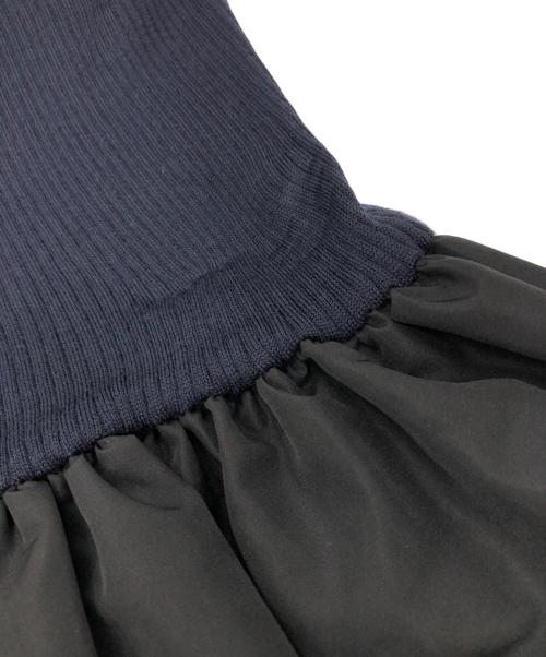 UNITED ARROWS（ユナイテッドアローズ）UNITED ARROWS (ユナイテッドアローズ) フィット＆フレア ポロワンピース ネイビー×ブラック サイズ:FREEの古着・服飾アイテム