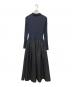 UNITED ARROWS (ユナイテッドアローズ) フィット＆フレア ポロワンピース ネイビー×ブラック サイズ:FREE：13000円
