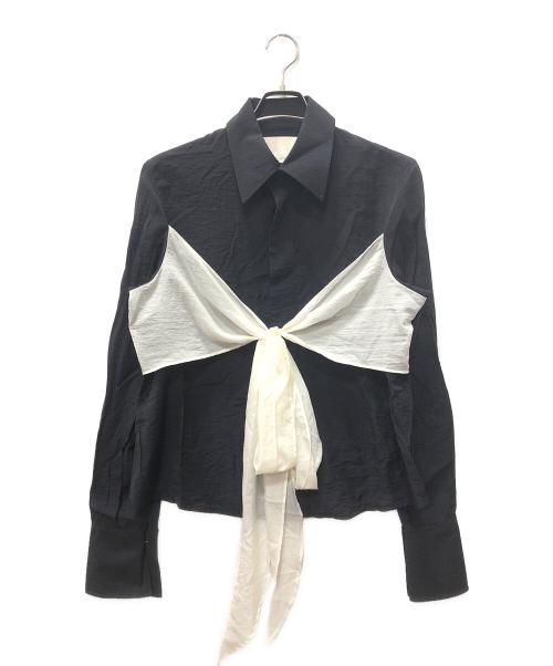 ORIMI（オリミ）ORIMI (オリミ) RIBBON SHIRT ブラック サイズ:SIZE 2の古着・服飾アイテム