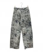 MIKAGE SHINミカゲ シン）の古着「Sabi Denim Pants/サビ デニム パンツ」｜グレー×ホワイト