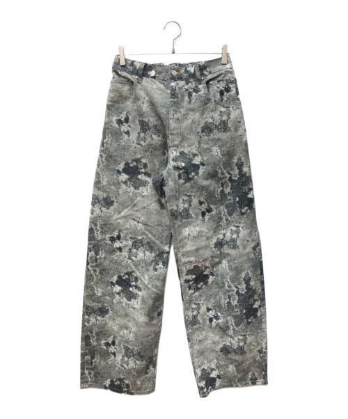 MIKAGE SHIN（ミカゲ シン）MIKAGE SHIN (ミカゲ シン) Sabi Denim Pants/サビ デニム パンツ グレー×ホワイト サイズ:SIZE 1の古着・服飾アイテム