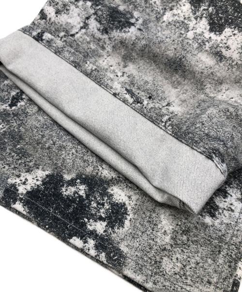 MIKAGE SHIN（ミカゲ シン）MIKAGE SHIN (ミカゲ シン) Sabi Denim Pants/サビ デニム パンツ グレー×ホワイト サイズ:SIZE 1の古着・服飾アイテム