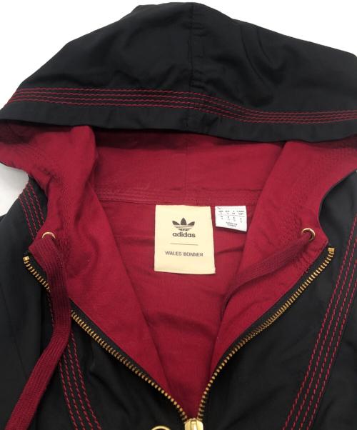 adidas（アディダス）adidas (アディダス) WALES BONNER (ウェールズボナー) ANORAK ブラック×ボルドー サイズ:SIZE Mの古着・服飾アイテム