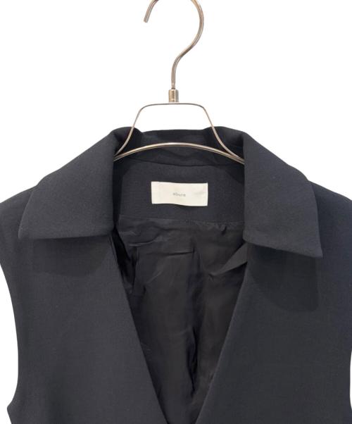 ebure（エブール）ebure (エブール) ノースリーブ Ｖネック ワンピース ネイビー サイズ:36の古着・服飾アイテム