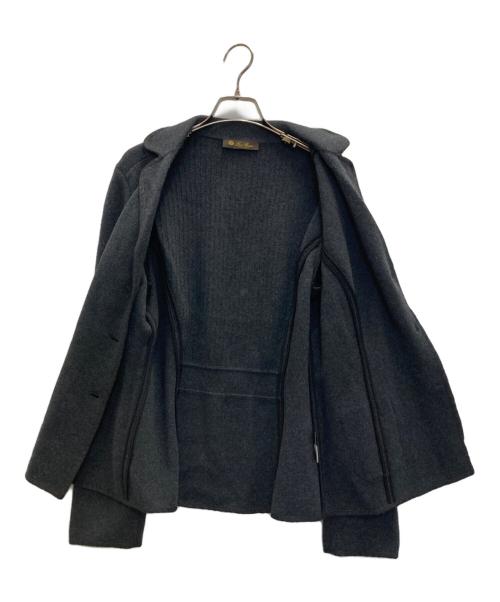 LORO PIANA（ロロピアーナ）LORO PIANA (ロロピアーナ) カシミヤニット3Bジャケット グレー サイズ:46の古着・服飾アイテム