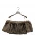 JOSE MOON（ジョゼムーン）の古着「FUR OFFSHOULDER TOPS」｜モカ
