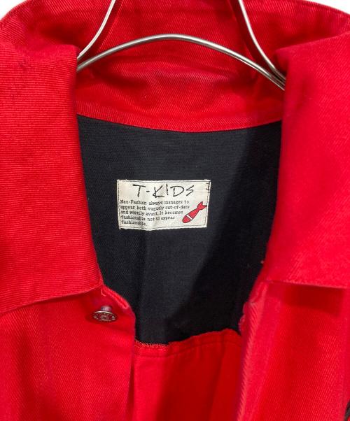 T-KIDS（ティーキッズ）T-KIDS (ティーキッズ) ロカビリージャケット レッド×ブラック サイズ:不明の古着・服飾アイテム