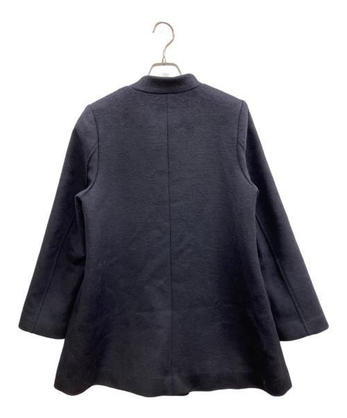 Lily Brown（リリーブラウン）Lily Brown (リリーブラウン) Aラインビジューリボンコート ネイビー サイズ:1の古着・服飾アイテム