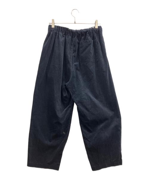 HUIS（ハウス）HUIS (ハウス) 極細畝コーデュロイワイドパンツ ネイビー サイズ:Freeの古着・服飾アイテム