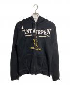 VETEMENTSヴェトモン）の古着「再構築ジップパーカー/Reconstructed Zip-Up Hoodie」｜ブラック