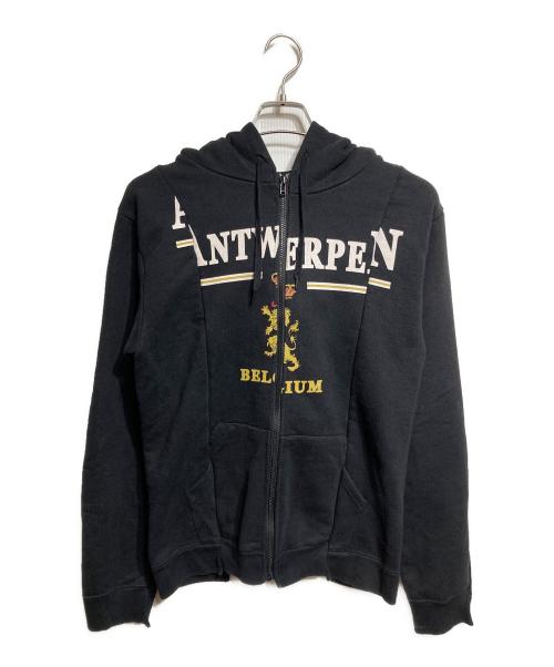 VETEMENTS（ヴェトモン）VETEMENTS (ヴェトモン) 再構築ジップパーカー/Reconstructed Zip-Up Hoodie ブラック サイズ:Sの古着・服飾アイテム