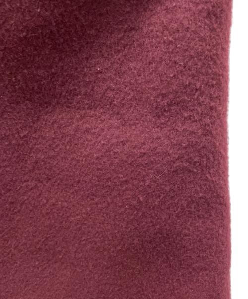 CLANE（クラネ）CLANE (クラネ) RIB COLLAR WOOL LONG COAT ボルドー サイズ:2の古着・服飾アイテム