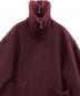 中古・古着 CLANE (クラネ) RIB COLLAR WOOL LONG COAT ボルドー サイズ:2：13000円