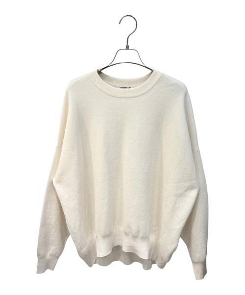 EVERYDAY I LIKE.（エヴリデイ アイ ライク）EVERYDAY I LIKE. (エヴリデイ アイ ライク) コットンカシミヤリラックスプルオーバー ホワイト サイズ:FREEの古着・服飾アイテム