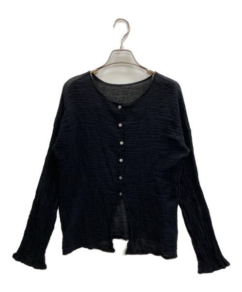 Plage（プラージュ）Plage (プラージュ) LES ATELIERS FRANCAIS DE CONFECTION (ル アトリエフランセ デ コンフェクション) OPEN BTN 2WAY ブラウス ブラック サイズ:TUの古着・服飾アイテム