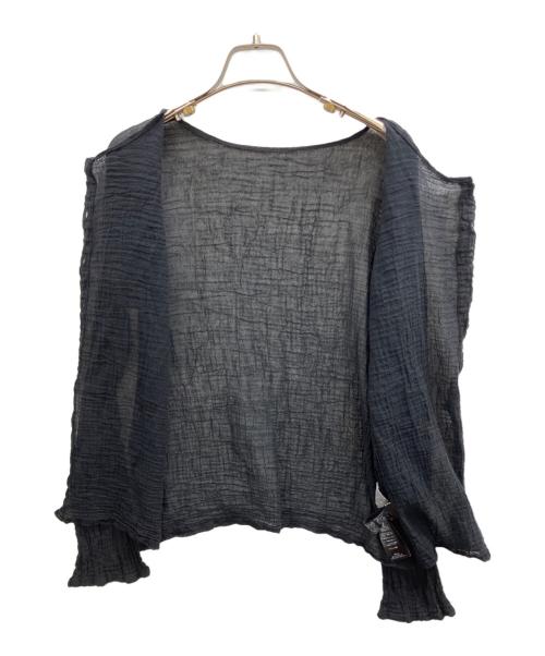 Plage（プラージュ）Plage (プラージュ) LES ATELIERS FRANCAIS DE CONFECTION (ル アトリエフランセ デ コンフェクション) OPEN BTN 2WAY ブラウス ブラック サイズ:TUの古着・服飾アイテム