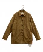 ）の古着「Suede like シャツブルゾン」｜ブラウン
