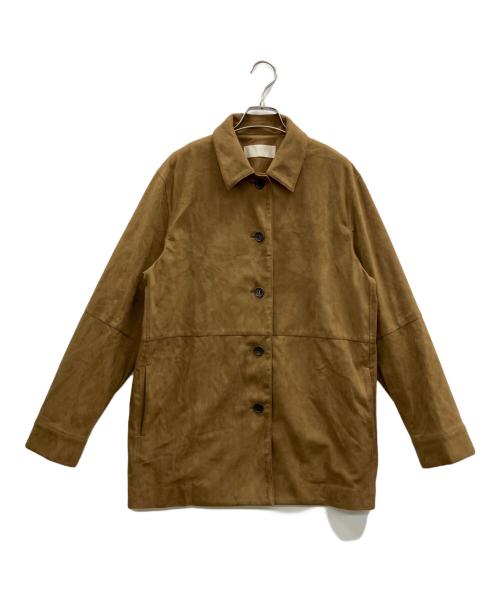 Plage（プラージュ）Plage (プラージュ) Suede like シャツブルゾン ブラウン サイズ:38の古着・服飾アイテム