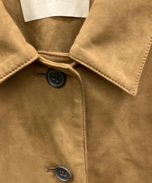 Plage（プラージュ）Plage (プラージュ) Suede like シャツブルゾン ブラウン サイズ:38の古着・服飾アイテム
