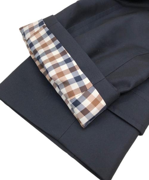 Aquascutum（アクアスキュータム）Aquascutum (アクアスキュータム) journal standard L'essage (ジャーナルスタンダード レサージュ) 別注ステンカラーコート ネイビー サイズ:SIZE 38の古着・服飾アイテム