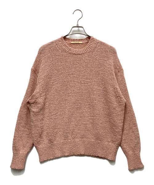 Curensology（カレンソロジー）Curensology (カレンソロジー) ルーズニットプルオーバー ピンク サイズ:freeの古着・服飾アイテム