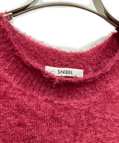 Snidel（スナイデル）Snidel (スナイデル) ニットドッキングティアードワンピース ピンクの古着・服飾アイテム