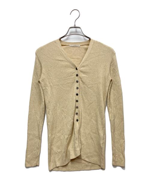 Plage（プラージュ）Plage (プラージュ) floche rib カーディガン ベージュ サイズ:FREEの古着・服飾アイテム