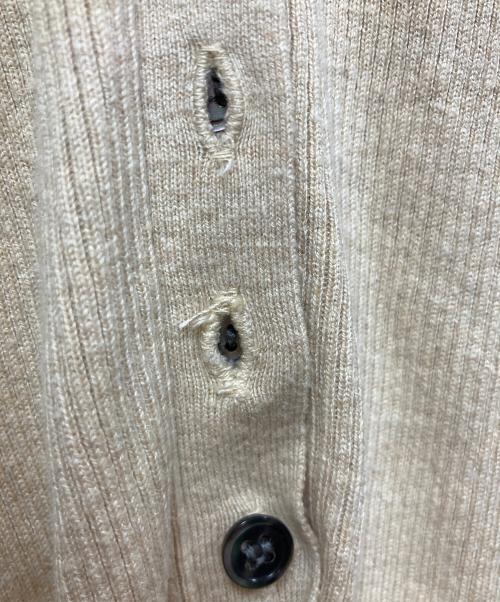 Plage（プラージュ）Plage (プラージュ) floche rib カーディガン ベージュ サイズ:FREEの古着・服飾アイテム