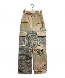 MARINE SERRE（マリーンセル）の古着「DAMASK SURVIVAL PANTS/ダマスクサバイバルパンツ」｜ベージュ