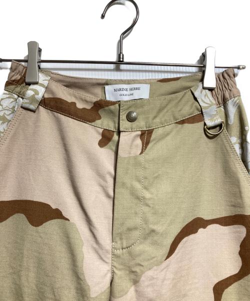 MARINE SERRE（マリーンセル）MARINE SERRE (マリーンセル) DAMASK SURVIVAL PANTS/ダマスクサバイバルパンツ ベージュ サイズ:34の古着・服飾アイテム