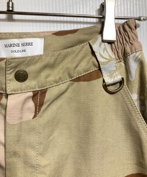 MARINE SERRE（マリーンセル）MARINE SERRE (マリーンセル) DAMASK SURVIVAL PANTS/ダマスクサバイバルパンツ ベージュ サイズ:34の古着・服飾アイテム