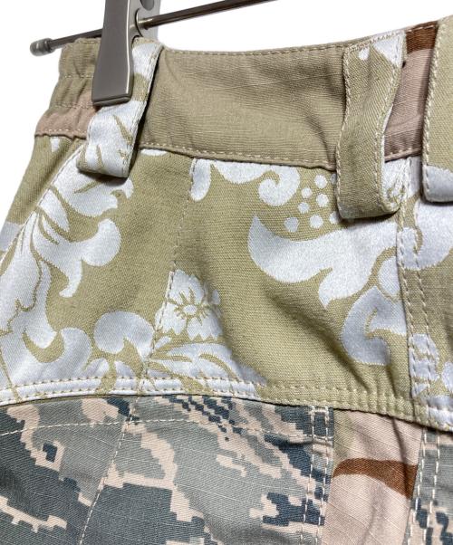 MARINE SERRE（マリーンセル）MARINE SERRE (マリーンセル) DAMASK SURVIVAL PANTS/ダマスクサバイバルパンツ ベージュ サイズ:34の古着・服飾アイテム