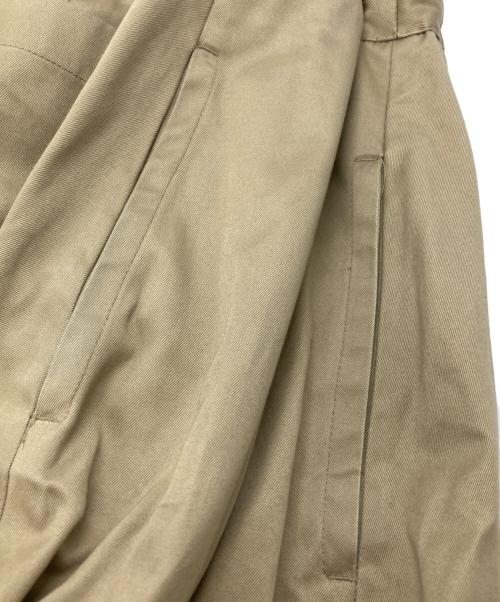 sage'NATION（セイジネーション）sage'NATION (セイジネーション) BOX PLEATS TROUSER/ボックスプリーツトラウザー ベージュ サイズ:M/Lの古着・服飾アイテム
