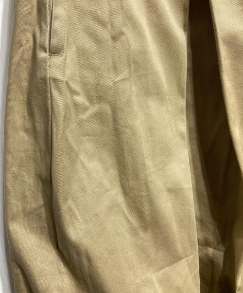 sage'NATION（セイジネーション）sage'NATION (セイジネーション) BOX PLEATS TROUSER/ボックスプリーツトラウザー ベージュ サイズ:M/Lの古着・服飾アイテム