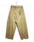 sage'NATION (セイジネーション) BOX PLEATS TROUSER/ボックスプリーツトラウザー ベージュ サイズ:M/L：20000円