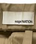中古・古着 sage'NATION (セイジネーション) BOX PLEATS TROUSER/ボックスプリーツトラウザー ベージュ サイズ:M/L：20000円