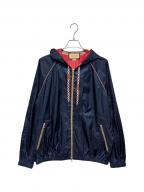 GUCCIグッチ）の古着「テクニカル GG フード ジャケット」｜ネイビー