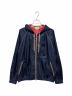 GUCCI（グッチ）の古着「テクニカル GG フード ジャケット」｜ネイビー