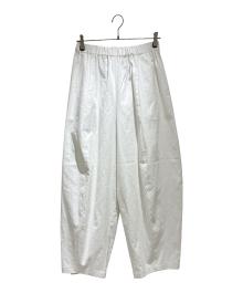 Curensology（カレンソロジー）の古着「シェルタリングドロストパンツ/CL605016ER-01」｜ホワイト