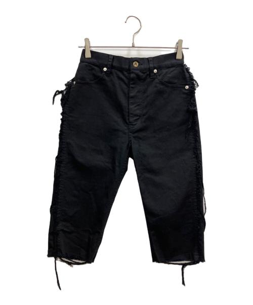 Mediam（ミディアム）Mediam (ミディアム) Frayed pants ブラック サイズ:2の古着・服飾アイテム