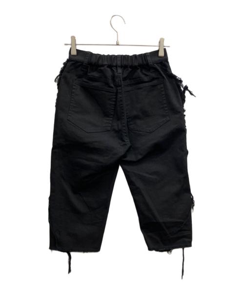 Mediam（ミディアム）Mediam (ミディアム) Frayed pants ブラック サイズ:2の古着・服飾アイテム