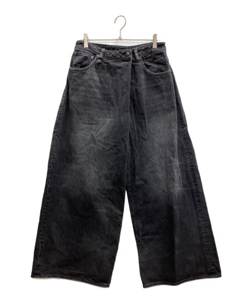 R13（アールサーティン）R13 (アールサーティン) Nico Wrap ジーンズ ブラック サイズ:26の古着・服飾アイテム