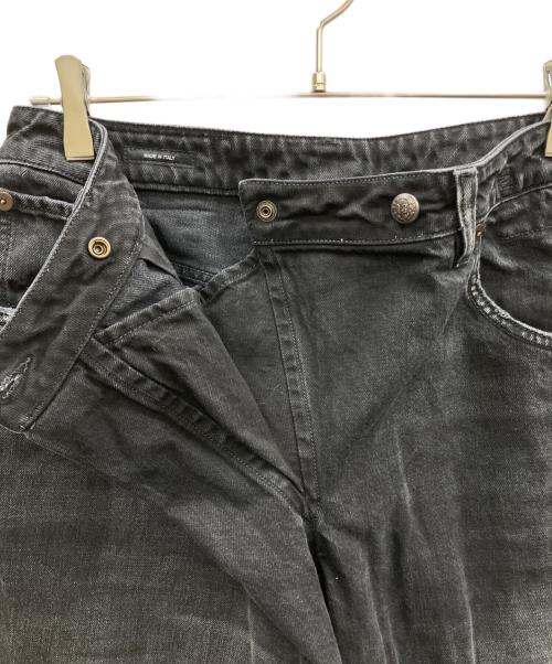 R13（アールサーティン）R13 (アールサーティン) Nico Wrap ジーンズ ブラック サイズ:26の古着・服飾アイテム