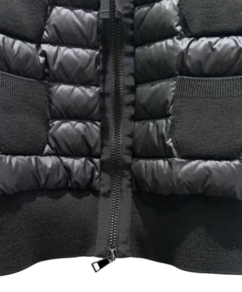 MONCLER（モンクレール）MONCLER (モンクレール) CARDIGAN TRICOT/ニット切り替えダウンカーディガン ブラック サイズ:Ｓの古着・服飾アイテム
