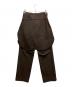 ADAM ET ROPE' FEMME (アダムエロペファム) マルチWAYレイヤードシャツパンツ ブラウン サイズ:38：9000円
